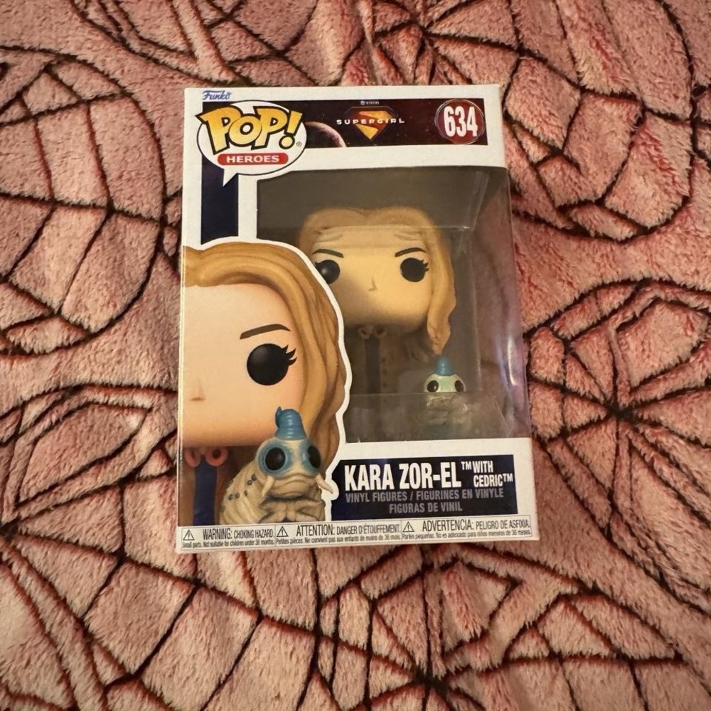 Funko Pop Heroes Supergirl 2024 Kara Zor-El with Cedric #634 Vinyl Figure